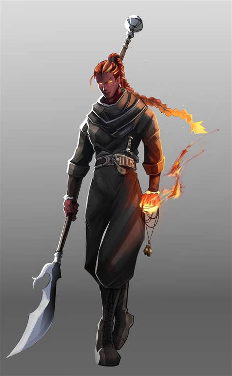 ArtStation - Fire Desert Genasi - DnD 5E in 2023 | Fantasy character design, Dnd characters ...