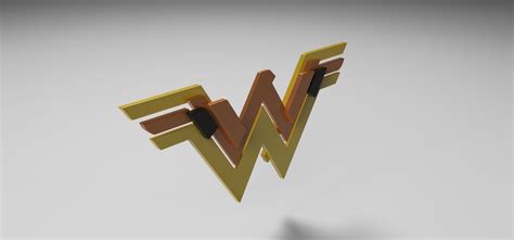 3D Printed Wonder Woman logo by CosplayItemsRock | Pinshape