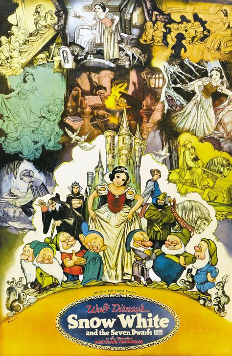 Walt Disney's Snow White and the Seven Dwarfs (1937) | Snow white movie, Disney movie posters ...