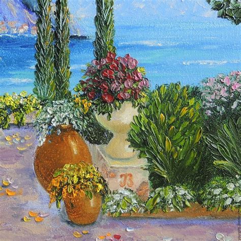 "By the sea" Oil painting Mediterranean – купить на Ярмарке Мастеров – CHT2VCOM | Pictures, Moscow