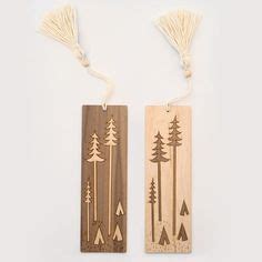 BRIKA.com | Forest Landscape Bookmark (More Colors) | $24 Origami Bookmark, Wood Inlay, Wood ...