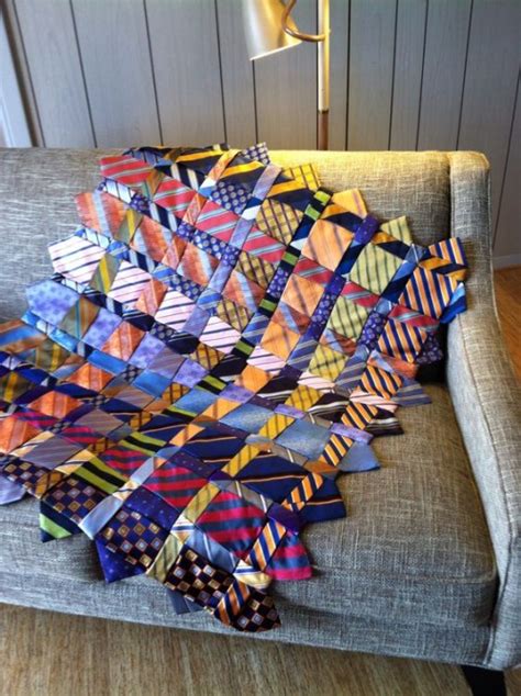 A Memory Quilt Made From Ties - Quilting Digest