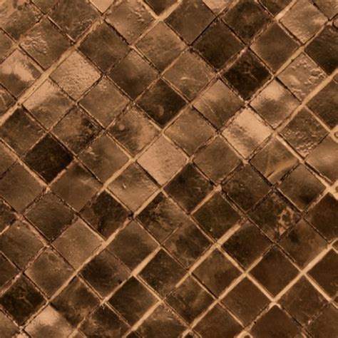 Mosaico bronze metal plate texture seamless 10759
