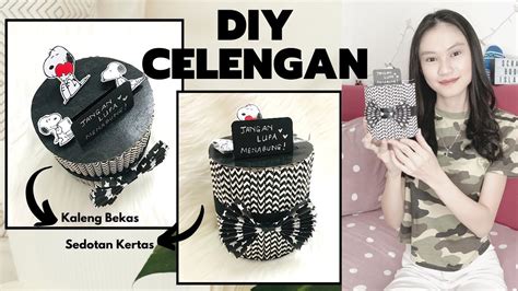 CARA MEMBUAT CELENGAN DARI KALENG BEKAS | DIY CELENGAN I IDE KREATIF ...