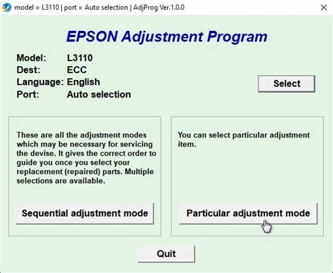 Download Resetter Epson L3110 Printer | Nosware