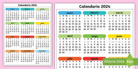 Calendario 2024 En EspañOl - Jany Roanne