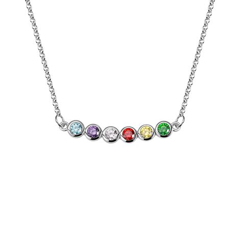 Personalized Birthstone Necklace for Mother