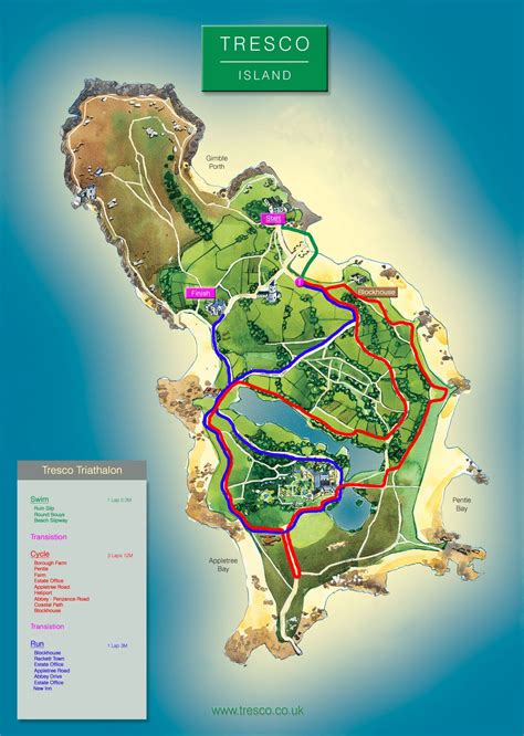 Map of Tresco | Island, Beach, Travel