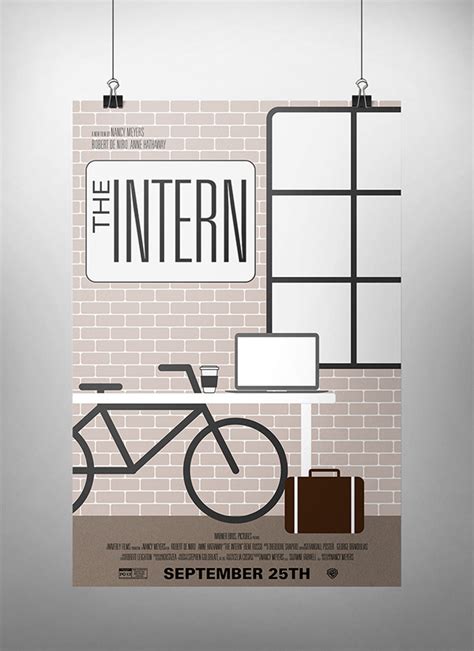 The Intern Movie Poster on Behance