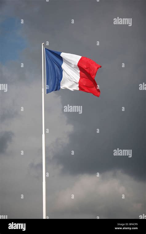 The Tricolor national flag of France Stock Photo - Alamy