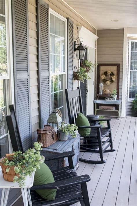 75 Most Antique And Beautiful Farmhouse Front Porch Decoration Ideas ...