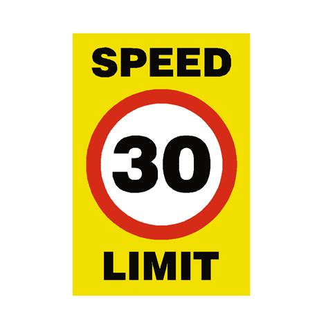 Speed Limit Signs – PVC Safety Signs | Safety Signs Specialists