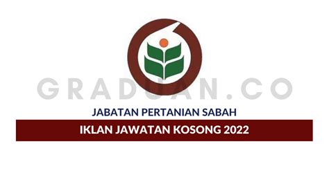 Permohonan Jawatan Kosong Jabatan Pertanian Sabah • Portal Kerja Kosong ...