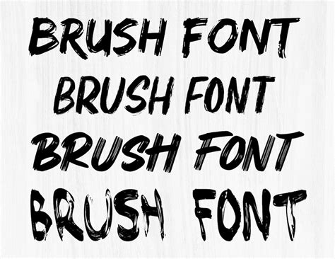 4 Brush Fonts Bundle SVG, Ttf, Brush Alphabet SVG, Instant Download, Font SVG, Digital Download ...