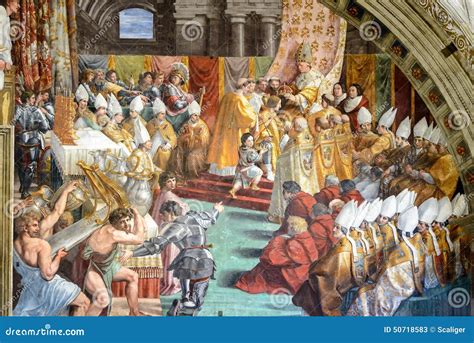 The Coronation Of Charlemagne. The Fresco Of The 16th Century In ...