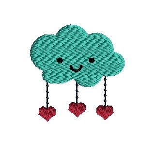 Mini Cloud Embroidery Design