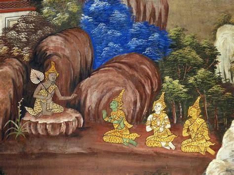 052 Ramakien Murals | by Anandajoti Ancient Art, Painting Art, Art Forms, Murals, Thailand ...