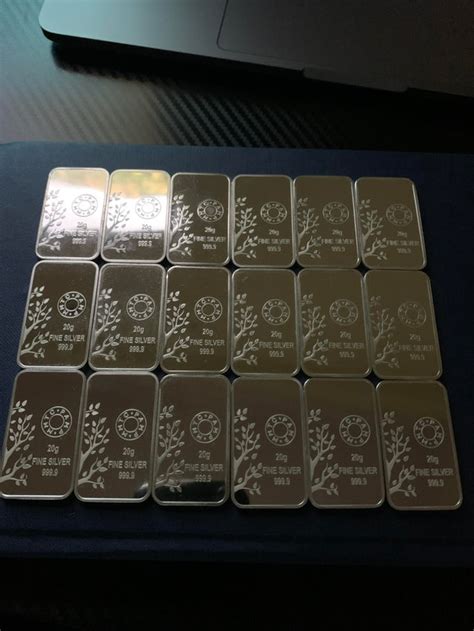 My starter stack of Silver bars (20 gm each) : r/SilverSqueeze