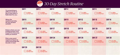 30 Day Stretching Challenge