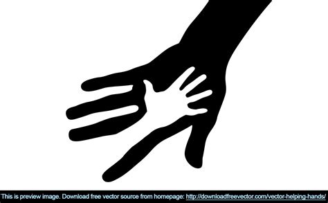 Free Helping Hands Black And White, Download Free Helping Hands Black ...