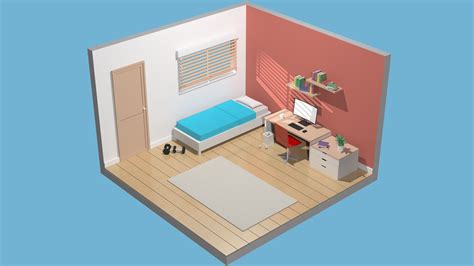 Isometric room 3D Model $8 - .max .fbx .3ds - Free3D