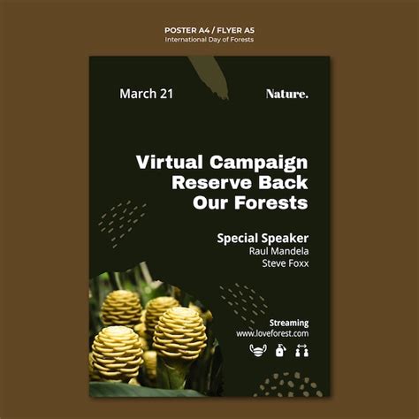 Free PSD | International day of forests poster