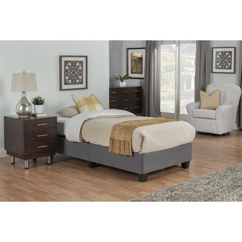 Hollywood Bed EnVision Gray Twin Platform Bed at Lowes.com