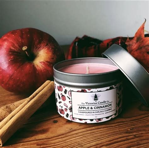 Apple & Cinnamon - Scented Candle - 100ml Tin | Victorian candles ...