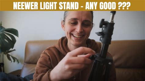 Neewer Light Stand - Unboxing and Test - YouTube