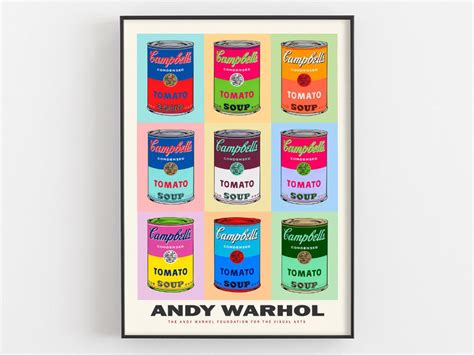 Andy Warhol Colored Campbell's Soup Cans Poster, Exhibition Print ...