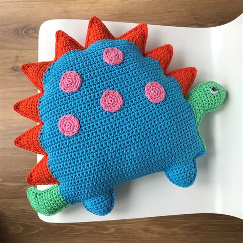 Dinosaur Cushion Pdf Crochet Pattern - Crochet Cushion Pattern ...