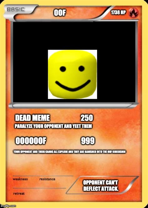 Blank Pokemon Card Memes - Imgflip