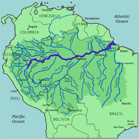 Río Amazonas | South america map, Amazon river, Rainforest map