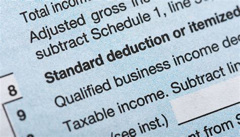 Standard vs itemized deductions