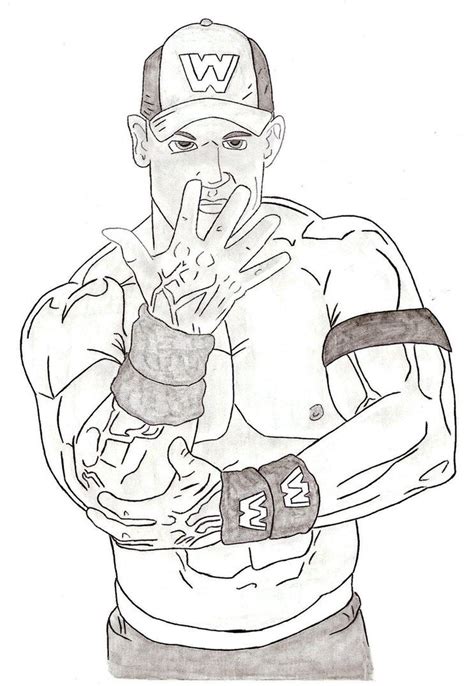 Wwe John Cena Coloring Pages