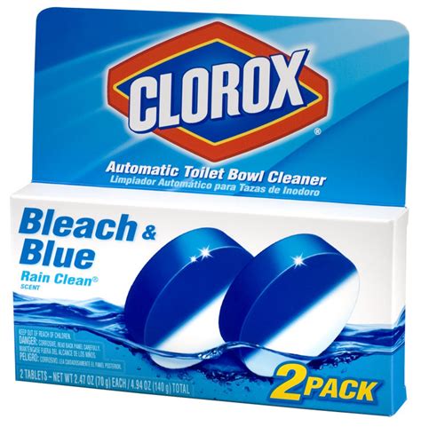 Clorox Bleach & Blue Automatic Toilet Bowl Cleaner Rain Clean Scent - 2 pack