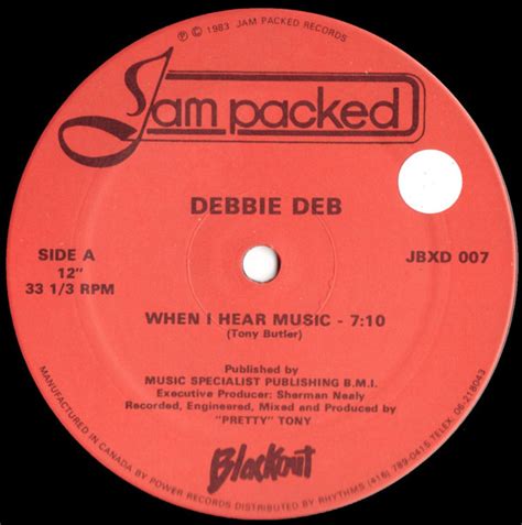 Debbie Deb - When I Hear Music (1985, Vinyl) | Discogs