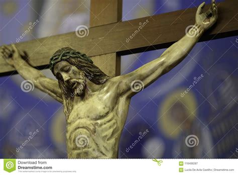 Praying for Jesus Christ in the Cross Stock Image - Image of suffering ...