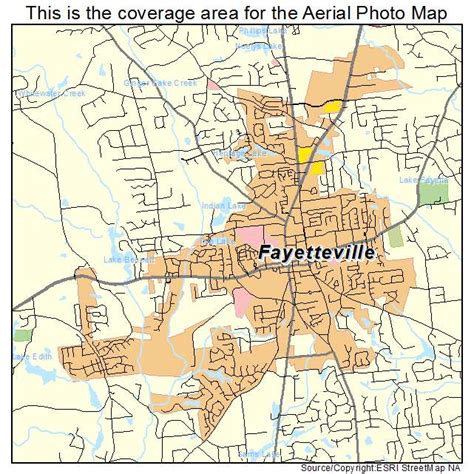 Aerial Photography Map of Fayetteville, GA Georgia