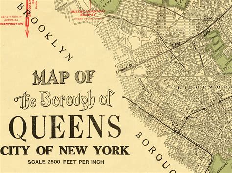 Old Map of Queens New York 1937 Vintage Map of Queens NY - VINTAGE MAPS ...