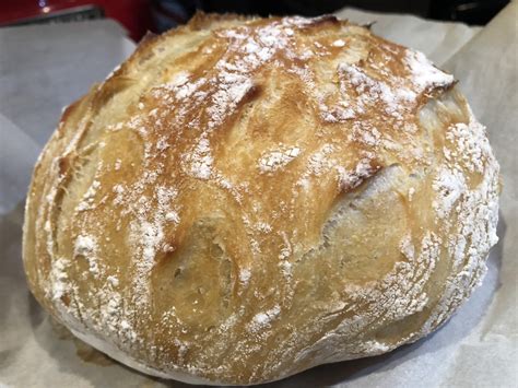 [Homemade] Le Creuset Dutch Oven Bread | Dutch oven bread, Le creuset dutch oven, Food