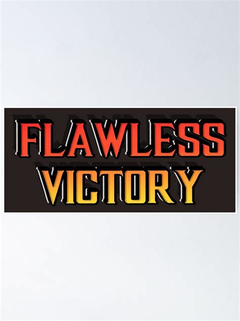 "Flawless Victory | Mortal Kombat | Mortal Kombat 11" Poster for Sale ...