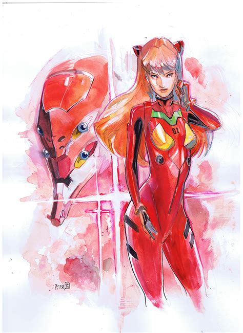 Evangelion asuka by Peter-v-Nguyen on DeviantArt