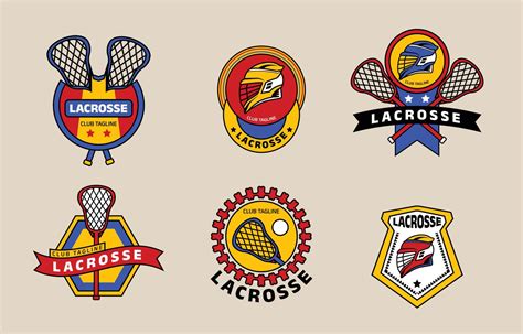 Lacrosse Logo Set 18743526 Vector Art at Vecteezy