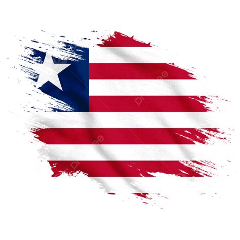 Liberia New Watercolor Flag Brush, Liberia, Flag, Liberia Day PNG Transparent Clipart Image and ...