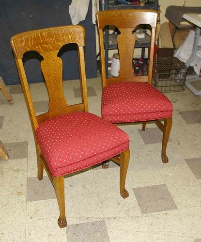 Reupholstered antique dining chairs | Katherine Esposito | Flickr