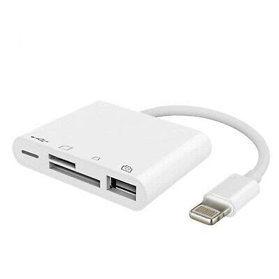 5in1 iPad Speicheradapter USB SD microSD MS M2 Anschluss Card Reader ...