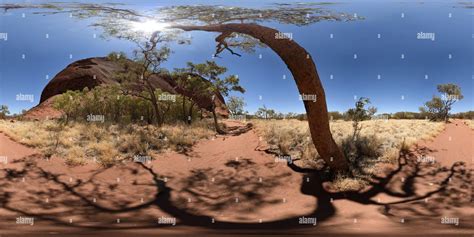 360° view of 360° Panorama on Kuniya Walk Uluru, the circumference base track around of Ayres ...