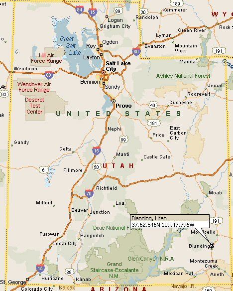 Blanding, Utah Map 4