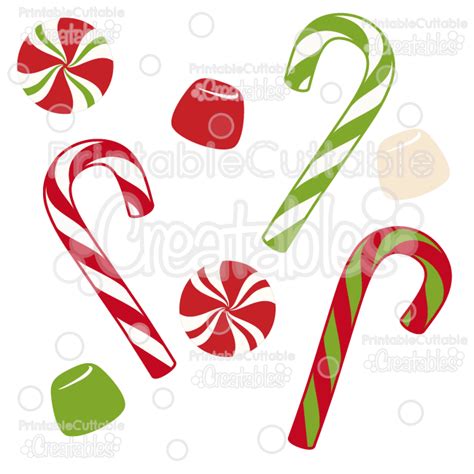 Christmas Candy FREE SVG Cut Files & Clipart